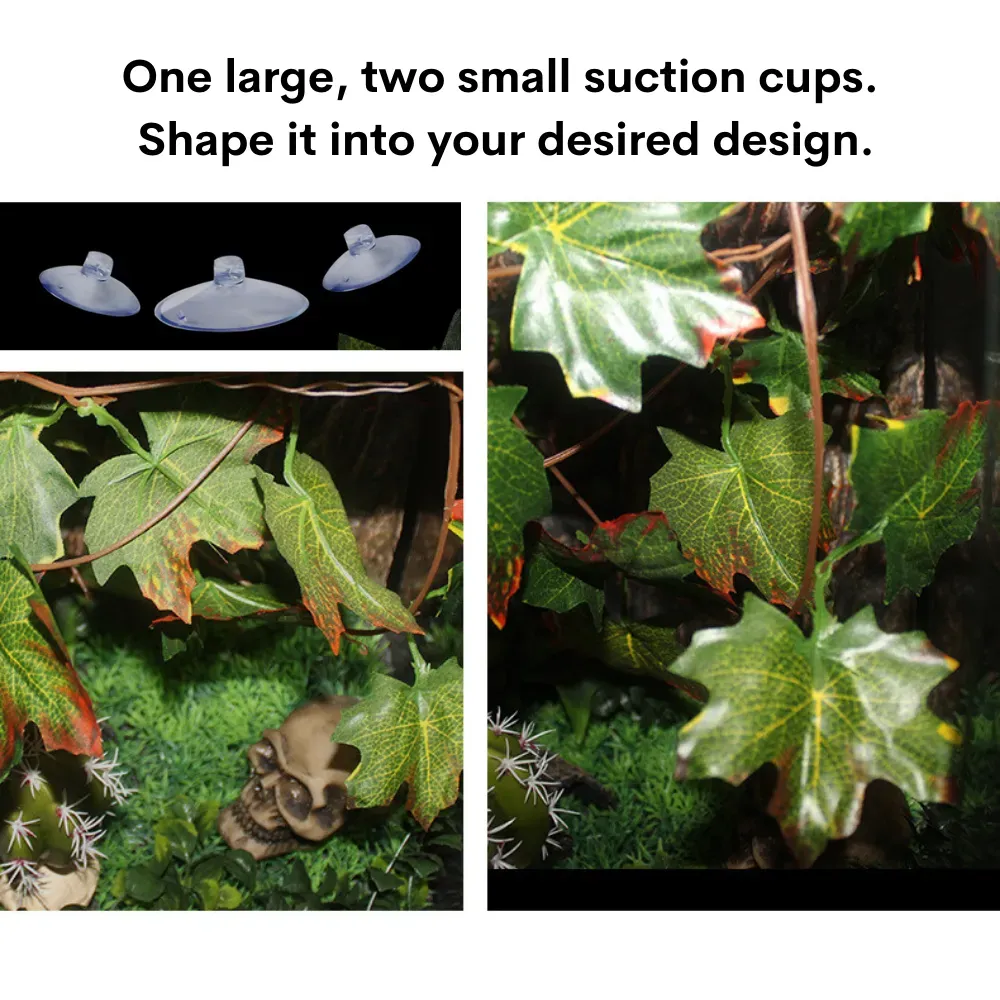 Naturalistic reptile tank decoration