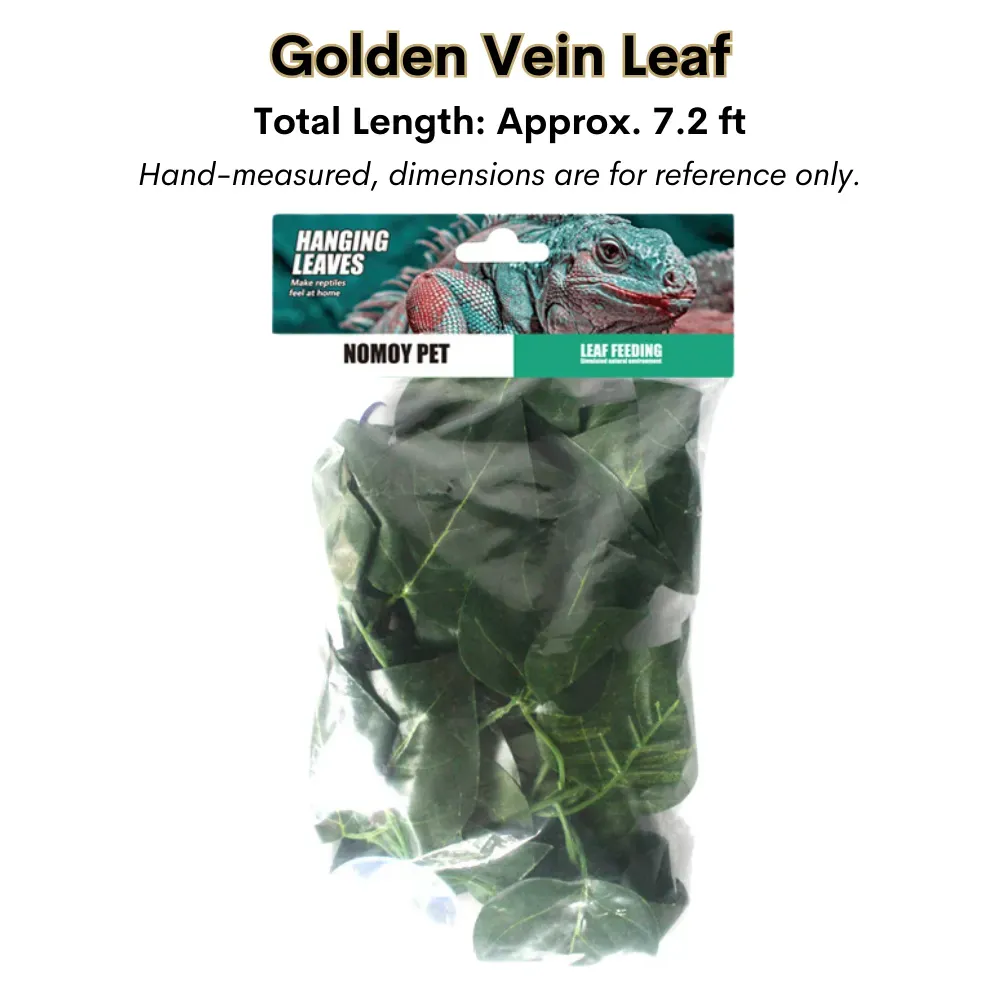 Fake leaf vines for gecko habitat setup