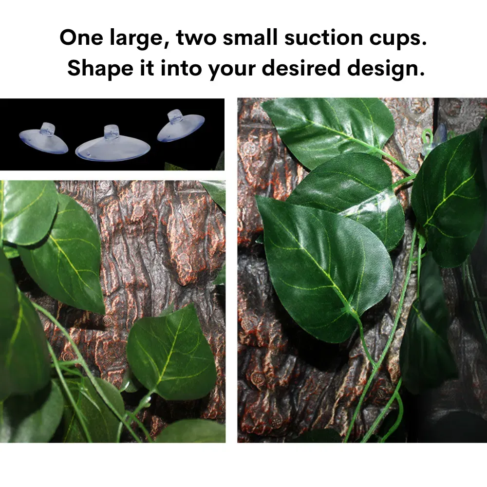 Decorative climbing plants for reptile cages