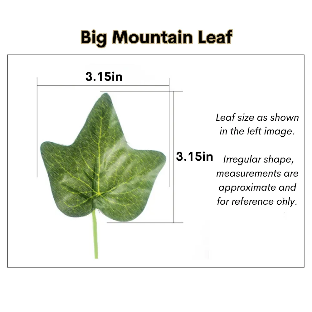 Easy mount artificial vines for exotic pets