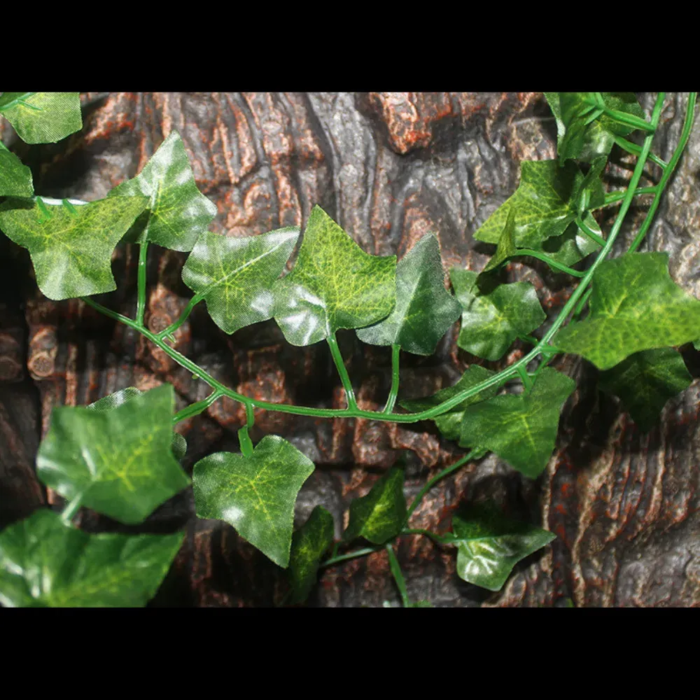 Hanging vine plant for terrarium decoration (4) Chameleon enclosure plant decoration