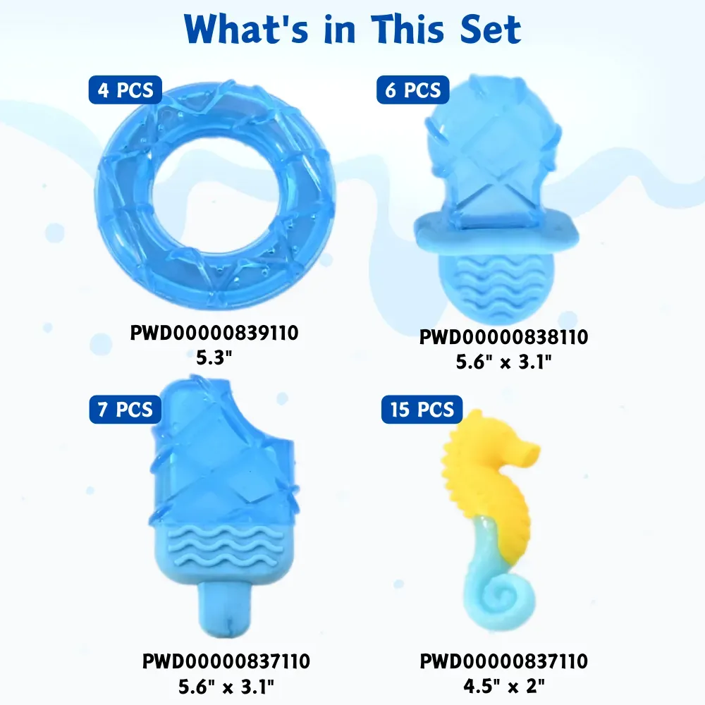 summer mix sample box water fill pet toy 