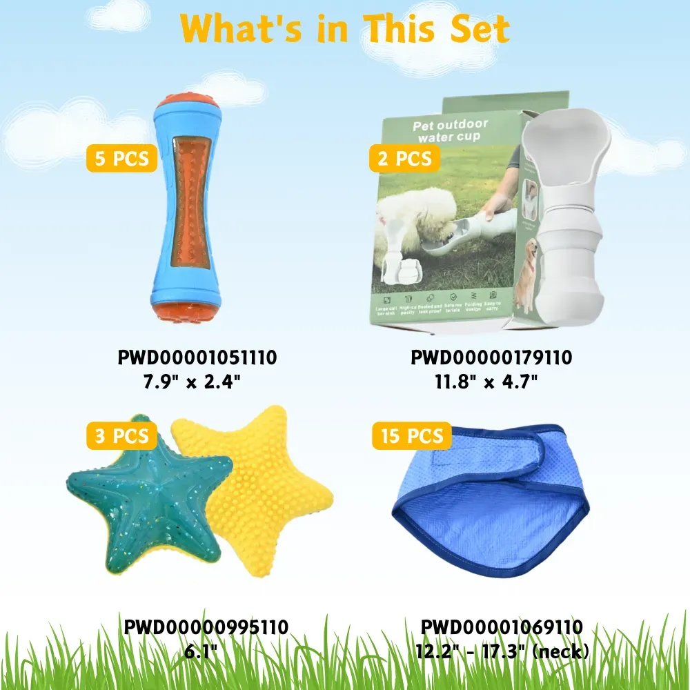 summer sample box outdoor pet supplies wholesale