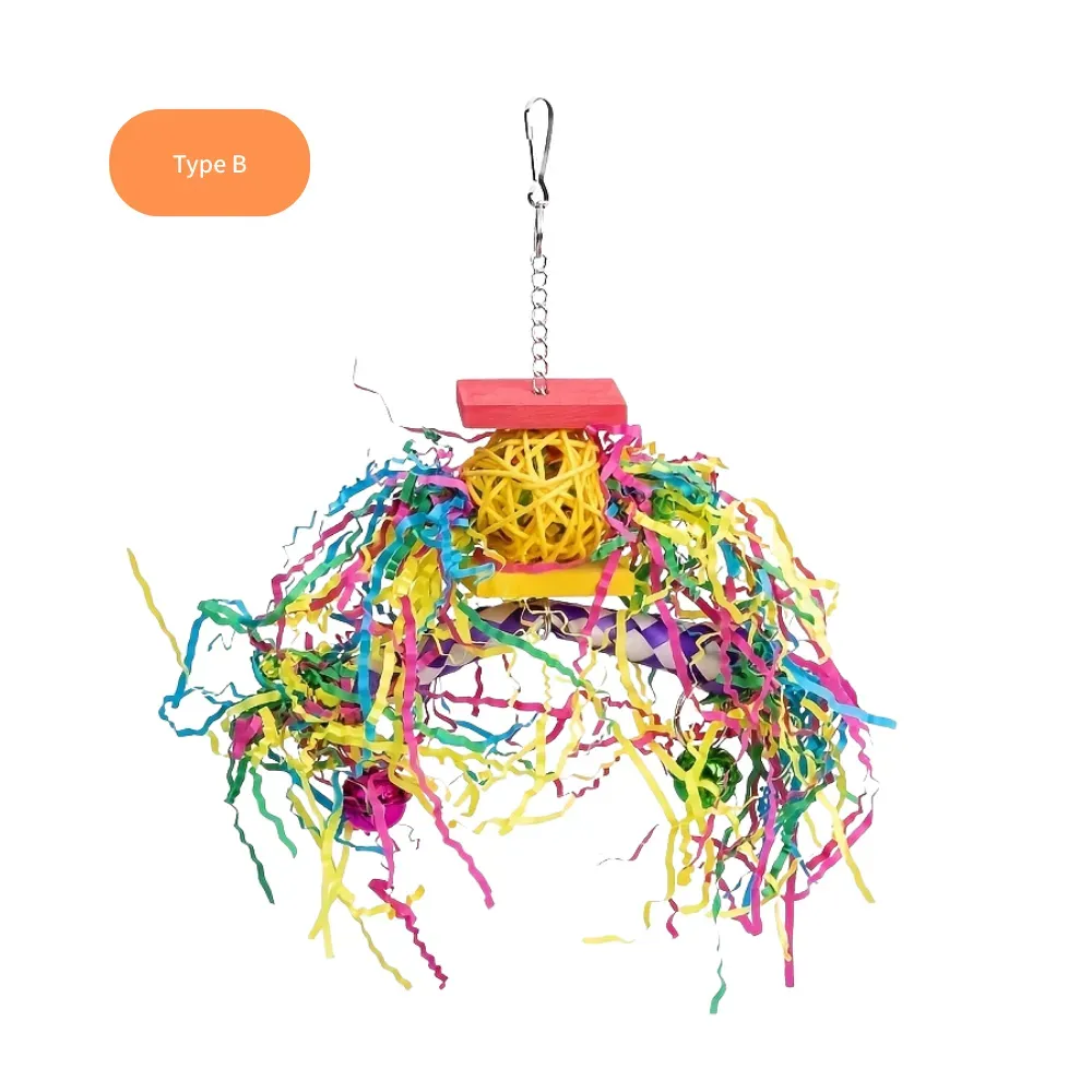 Durable Braided Tube Design Bird Chew Toys