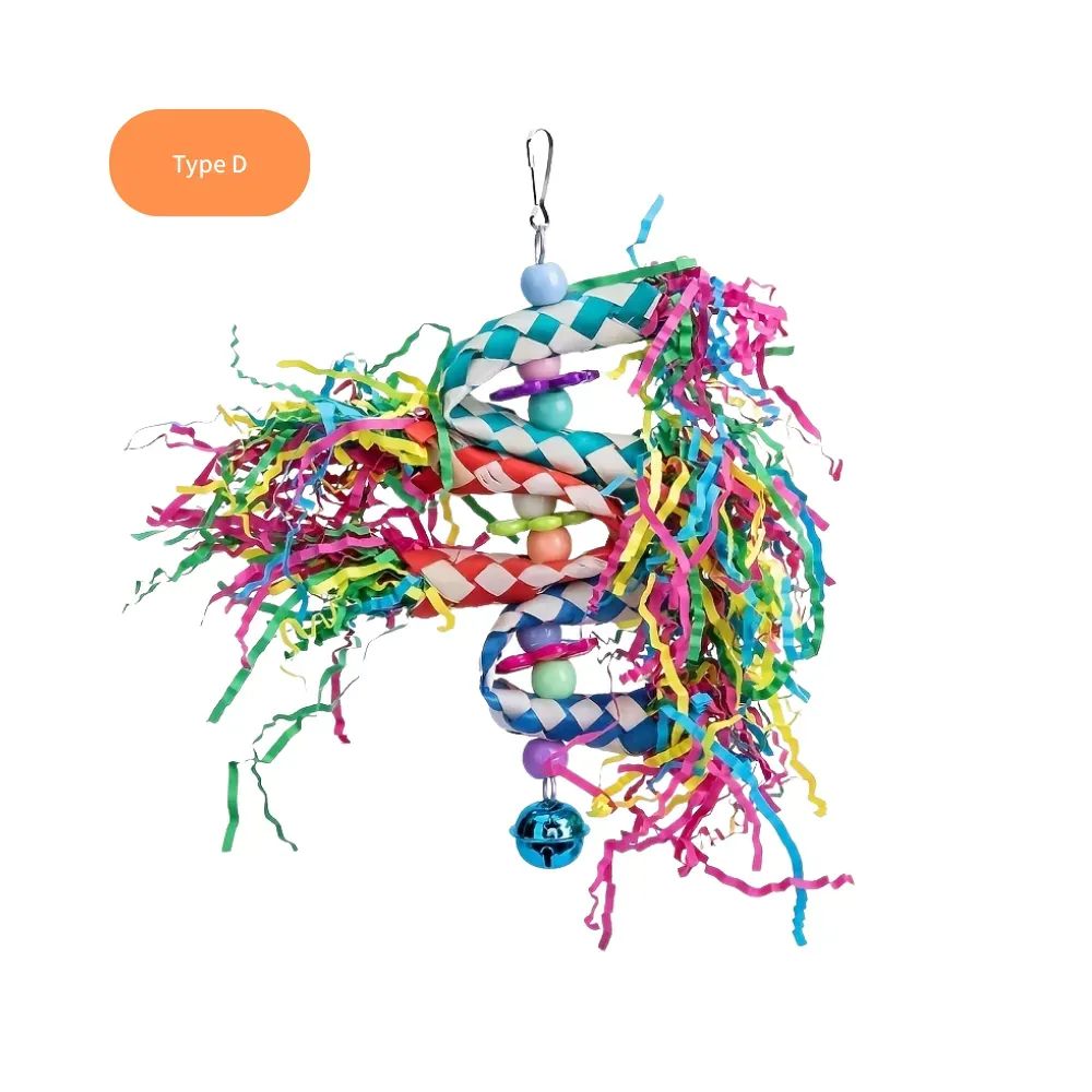 Durable Braided Tube Design Bird Chew Toys