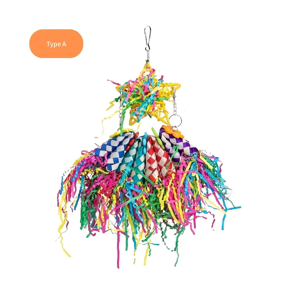 Durable Braided Tube Design Bird Chew Toys