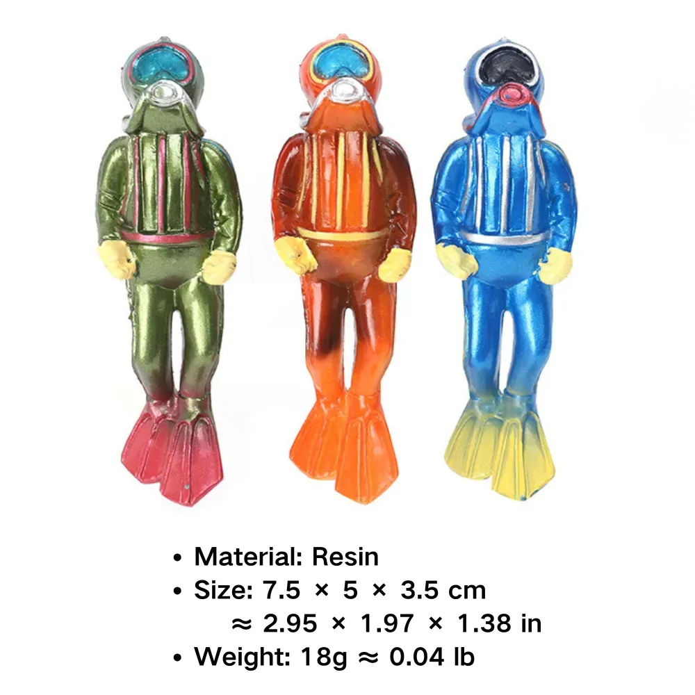 Creative floating diver decoration for aquariums (3) Eye-catching floating aquarium ornament