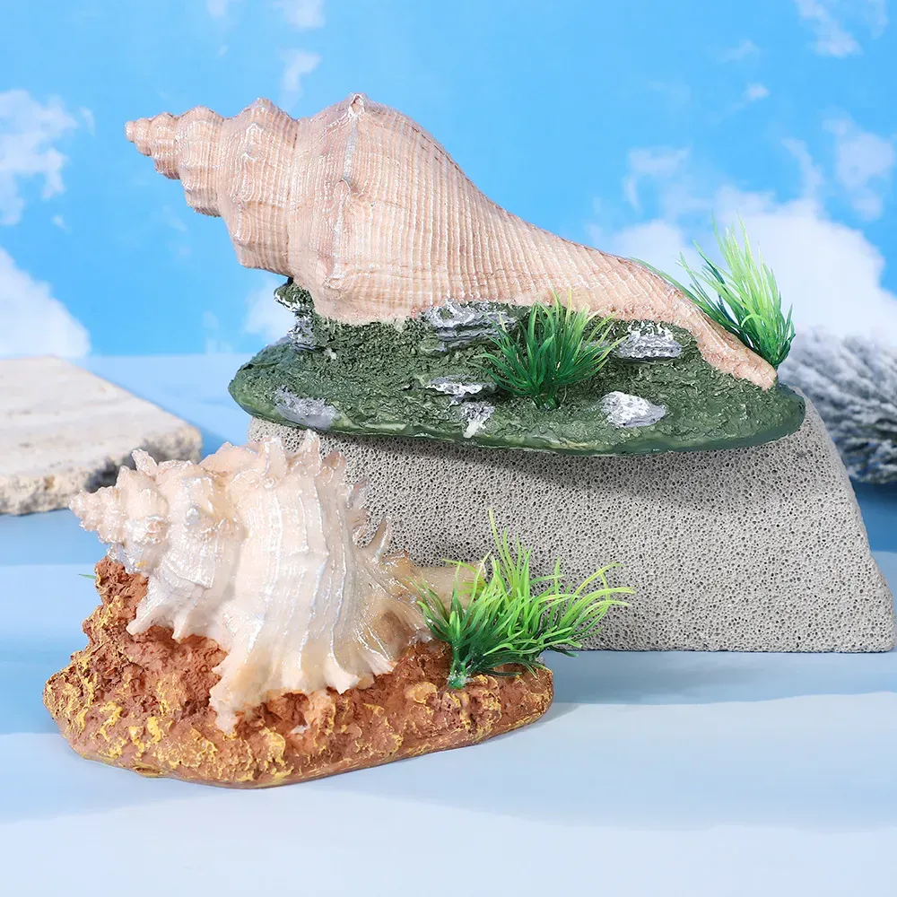 Unique resin shell cave for aquatic display themes