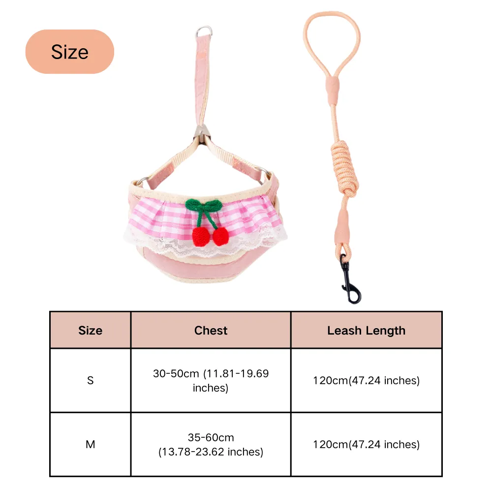 puppy harness leash set