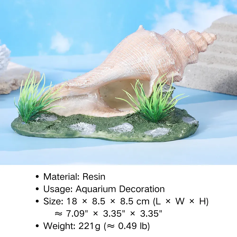 An eye-catching and functional decor piece that adds both visual appeal and practical hiding space—perfect for aquascape-themed collections.
