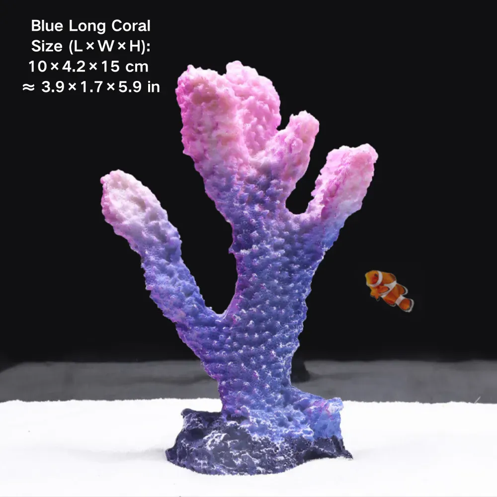 Coral reef themed aquarium decor for natural aquascapes