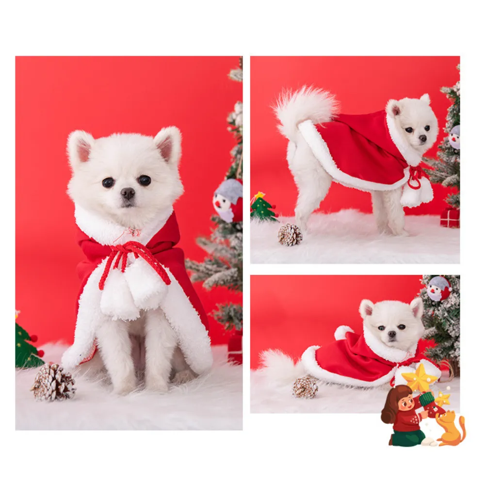 Christmas Dog Cape
