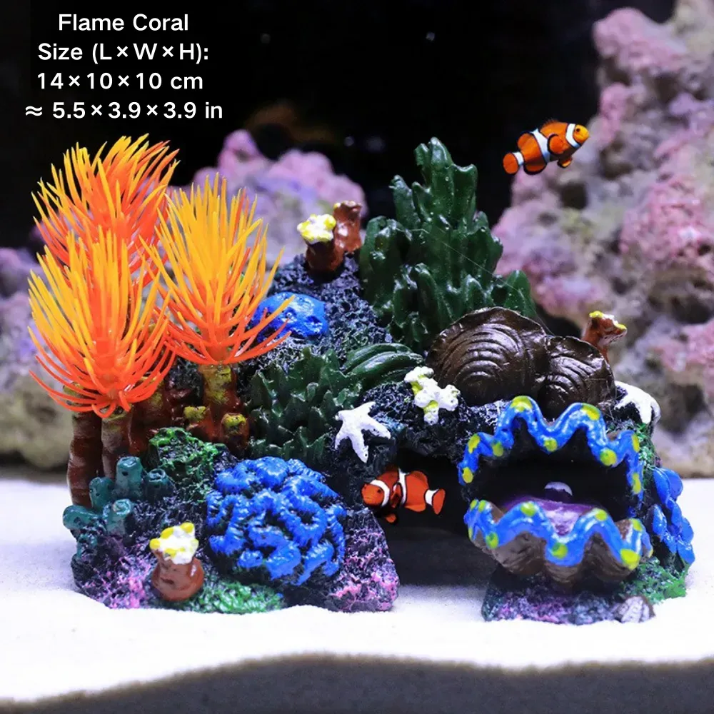 Realistic coral and mountain design for fish tanks (1) Full aquarium decoration set for aquatic retailers
