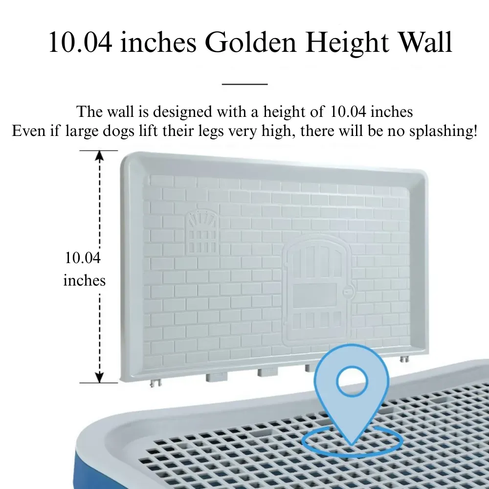 dog toilet with wall puppy toilet training tray