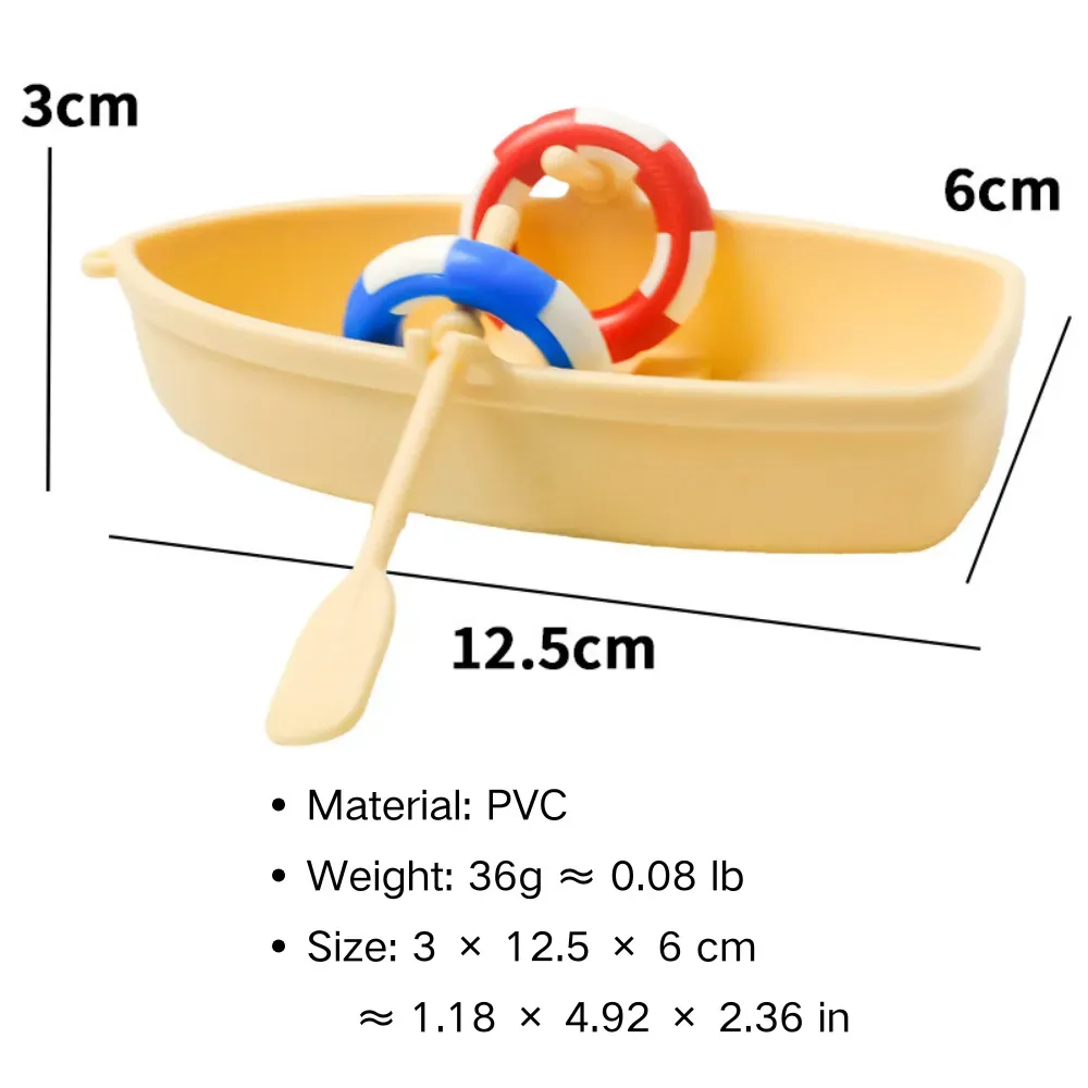 Creative floating boat ornament for aquascaping