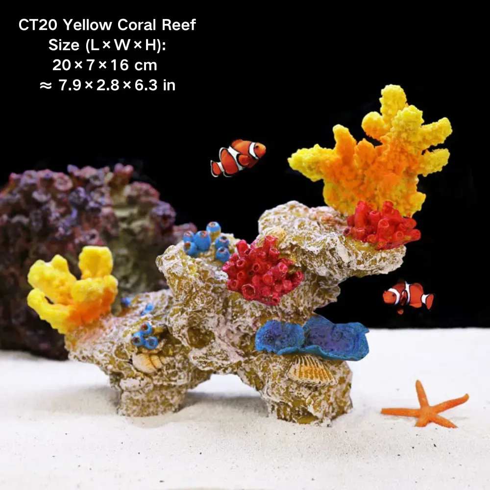 Creative aquascaping decor with natural appeal (3) Non fading paint designed for prolonged underwater use