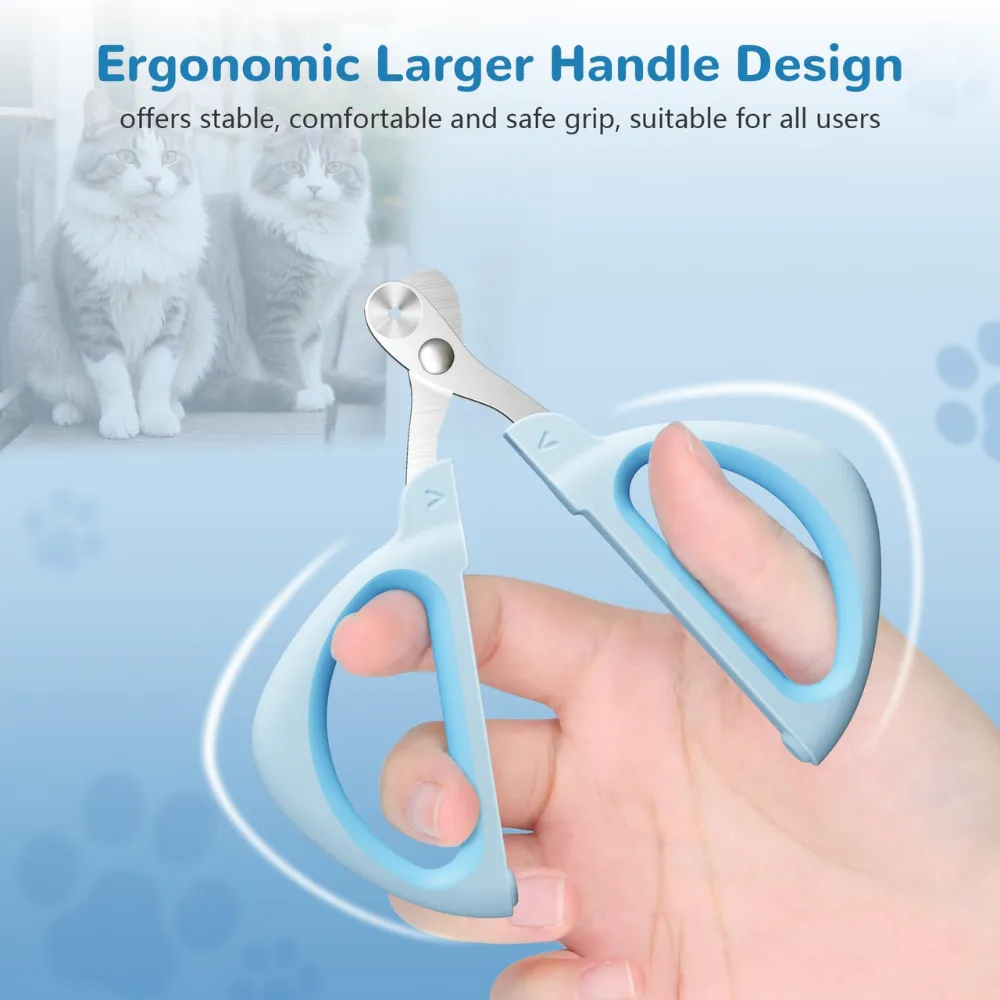 Professional Cat Claw Clipper with Safe Positioning Hole