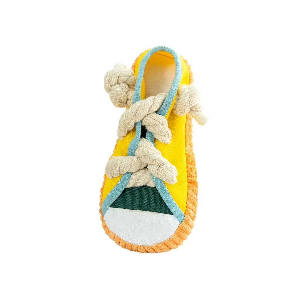 Sneakers Canvas Shoes Shape Dog Chew Toys