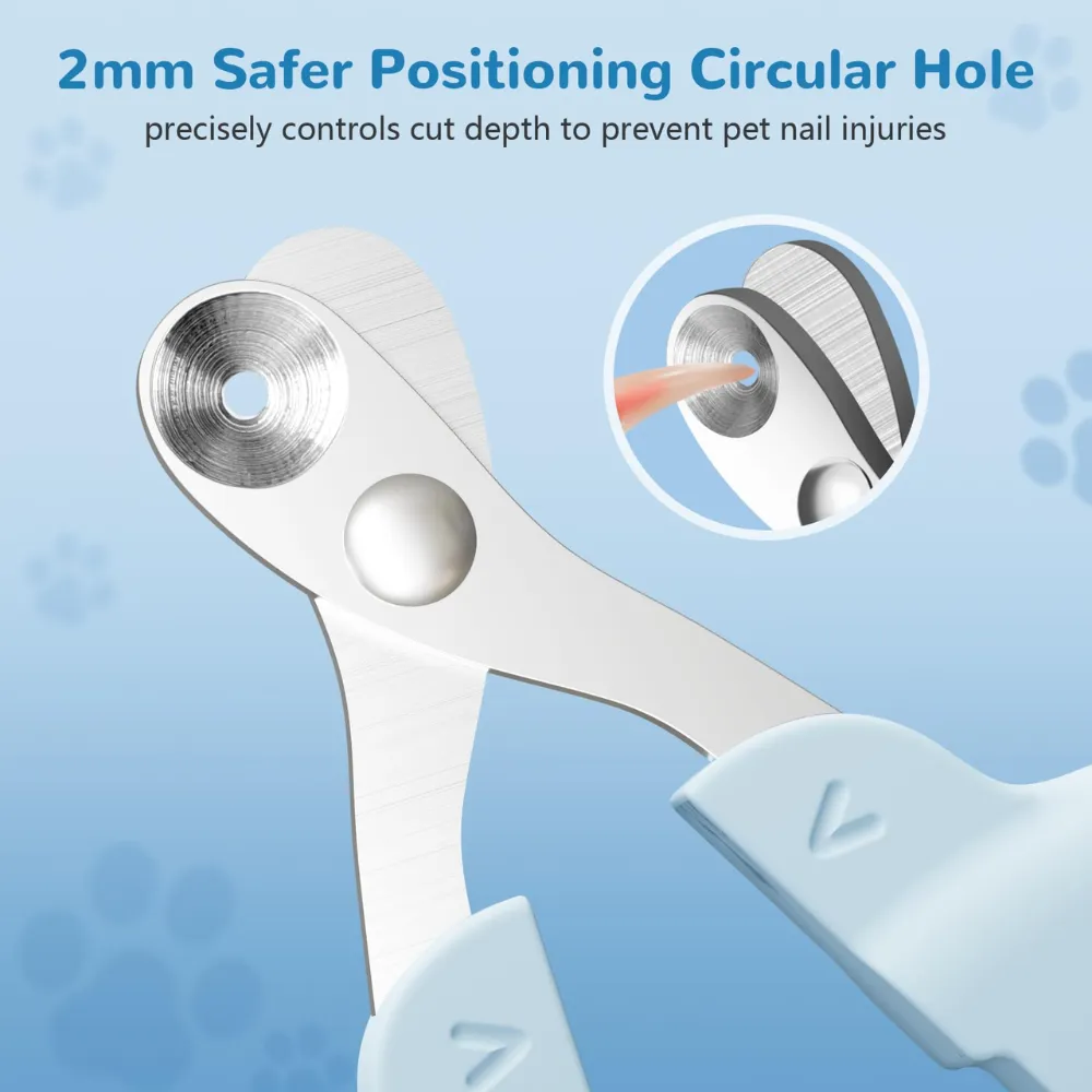 Professional Cat Claw Clipper with Safe Positioning Hole