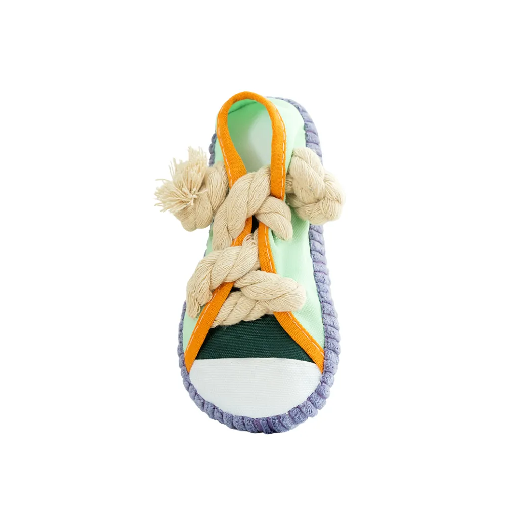 Sneakers Canvas Shoes Shape Dog Chew Toys