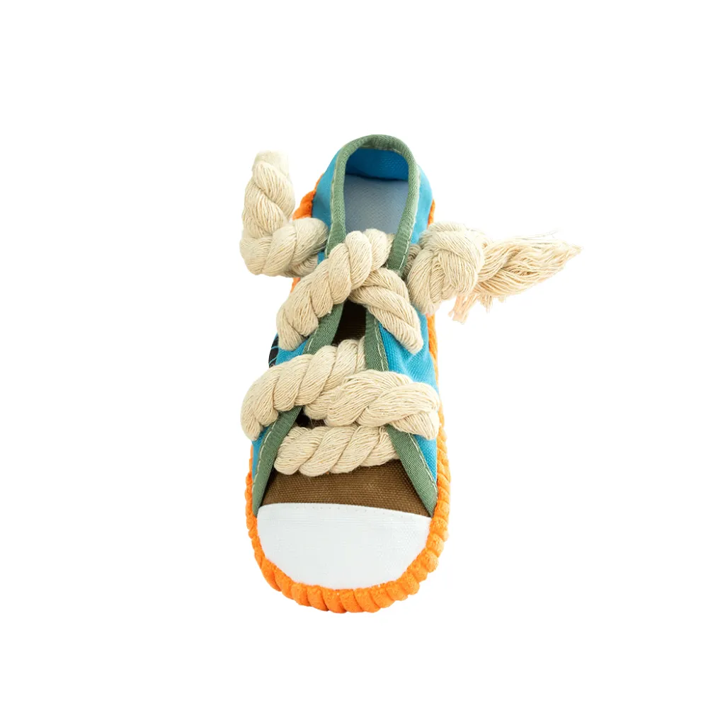 Sneakers Canvas Shoes Shape Dog Chew Toys