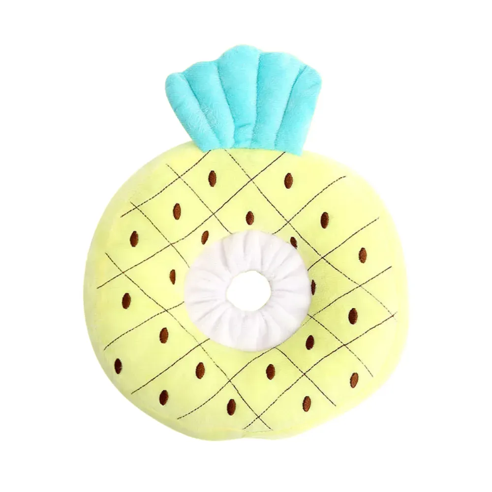 Soft Plush Cat Recovery Collar Fruit Style Anti Licking Neck Ring