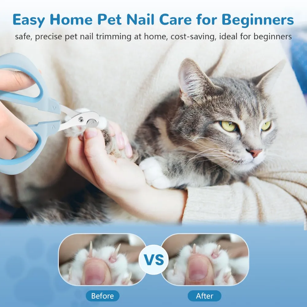 Professional Cat Claw Clipper with Safe Positioning Hole