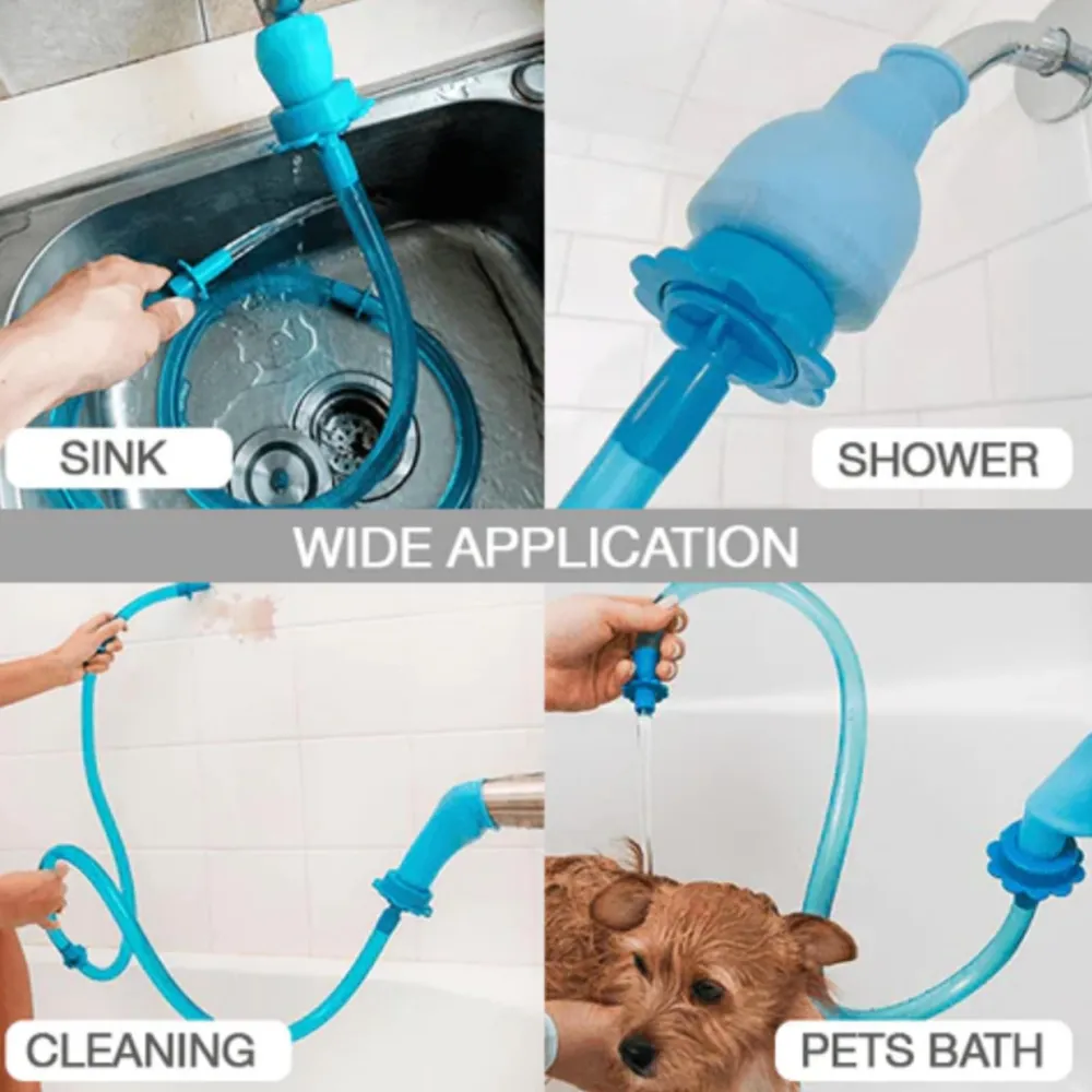 1pc Silicone Connector Shower Hose for Pet Bathing wide application 1PC Silicone Connector Shower Hose for Pet Bathing
