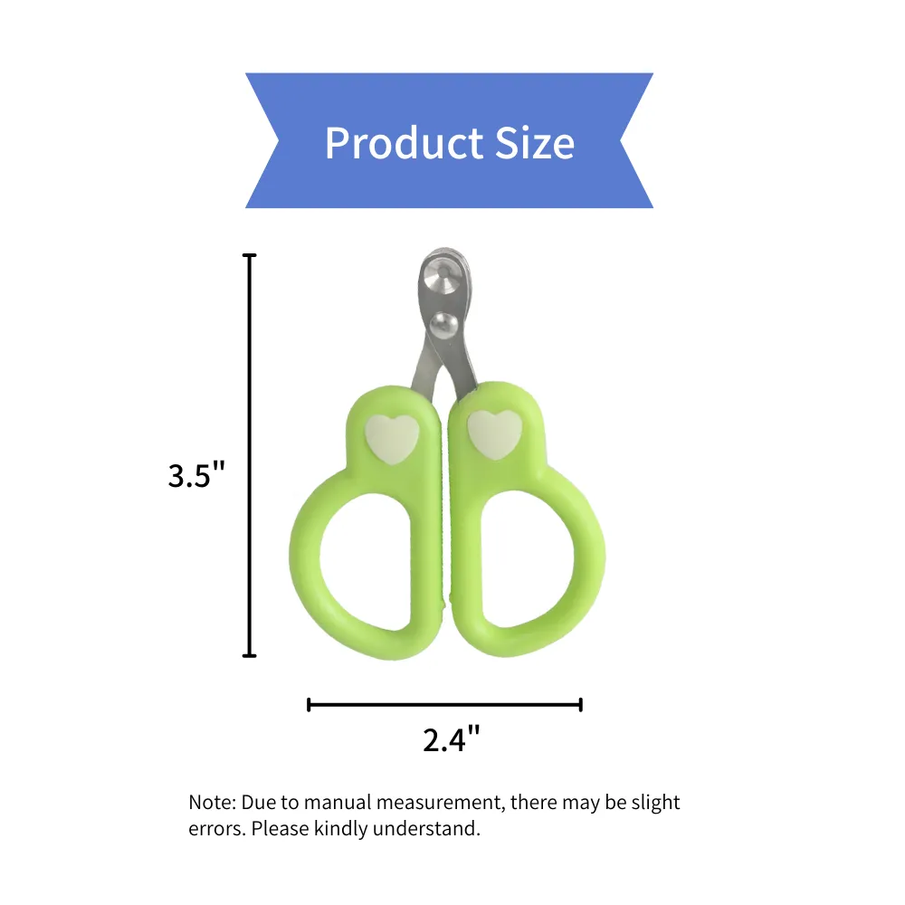 1PC Safe Pet Nail Clipper with Heart Decor