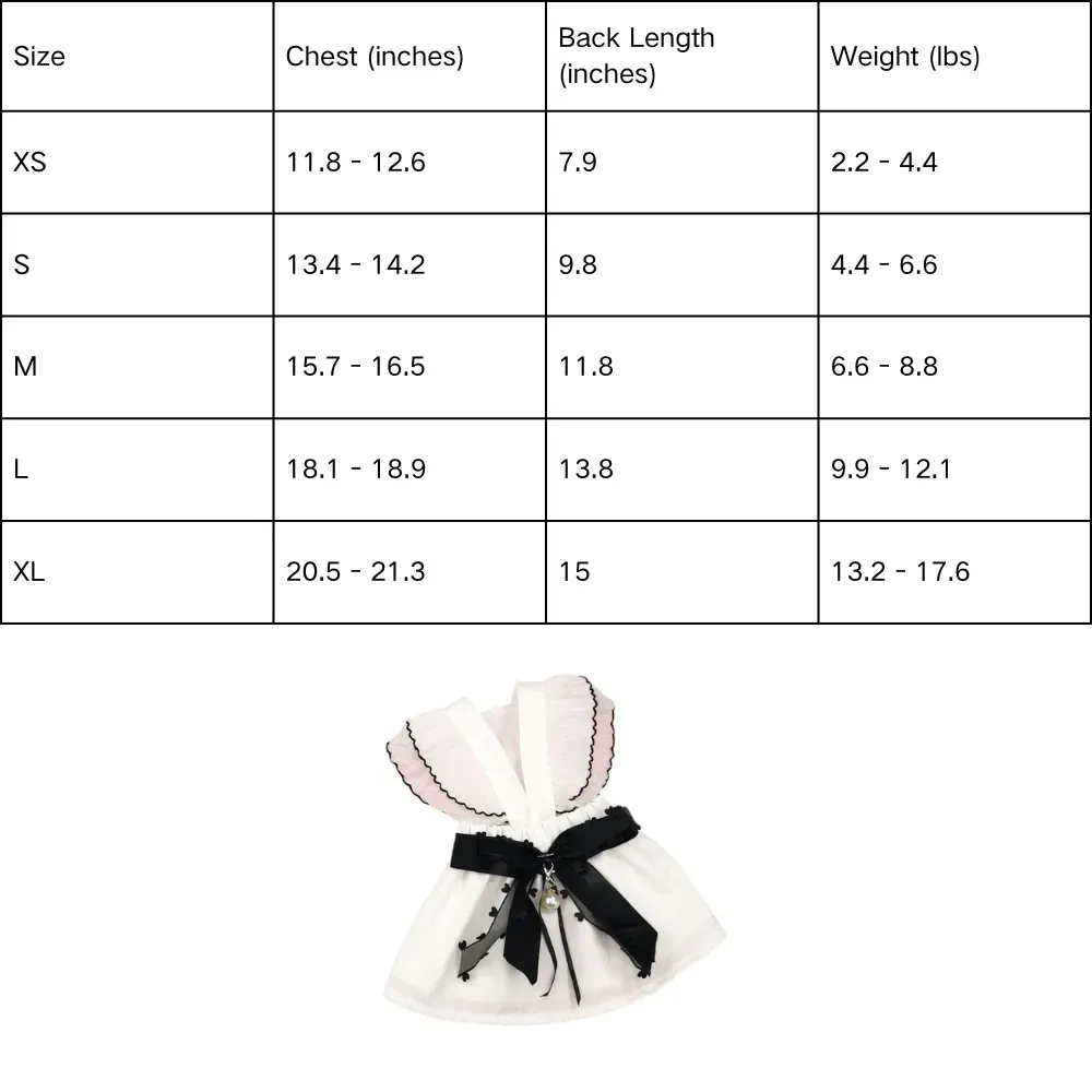 "Tailored for small to medium dogs, this pet fashion set includes a dress, necklace, and clip for a coordinated look."