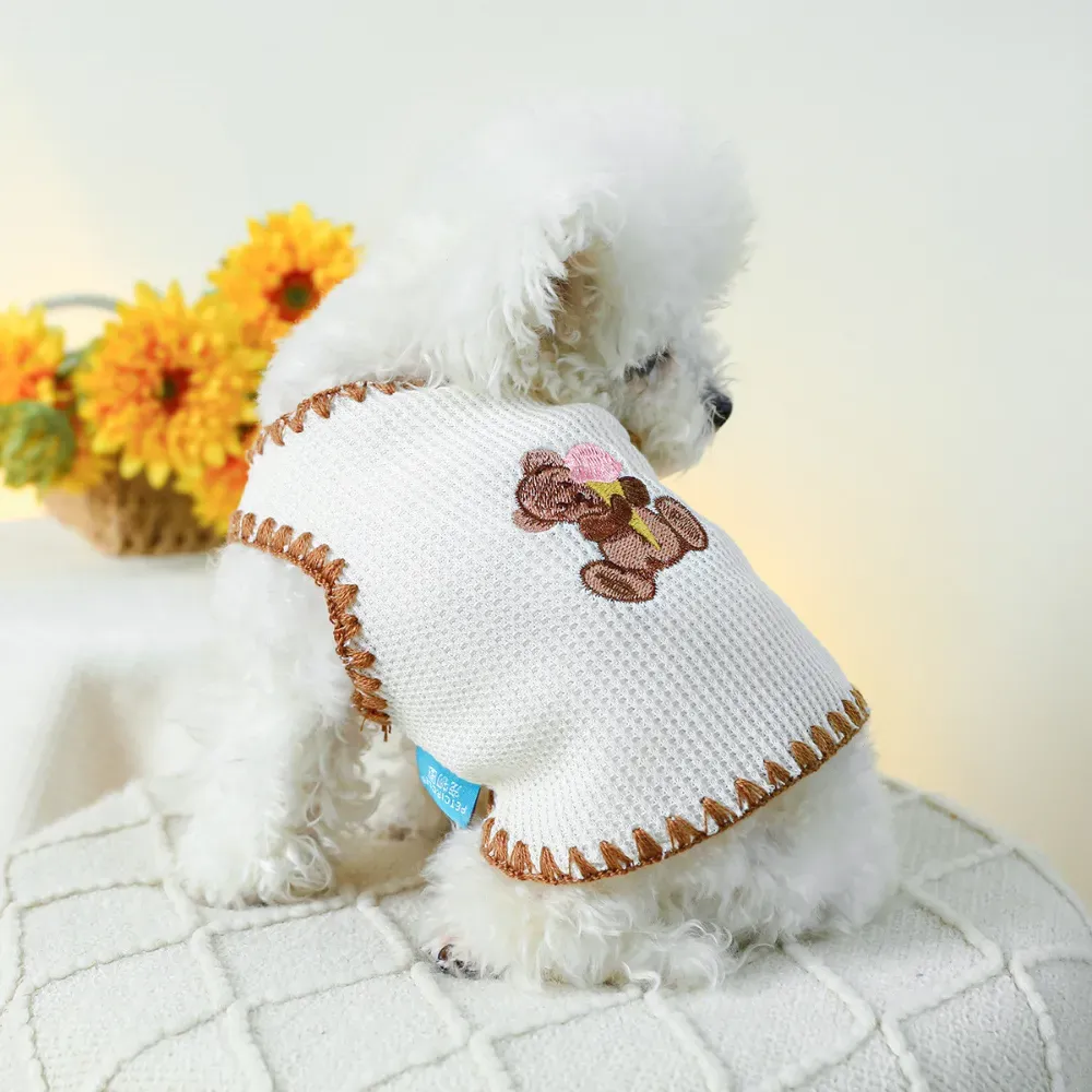 dog vest (9) "Breathable and lightweight dog vest with fun printed design."