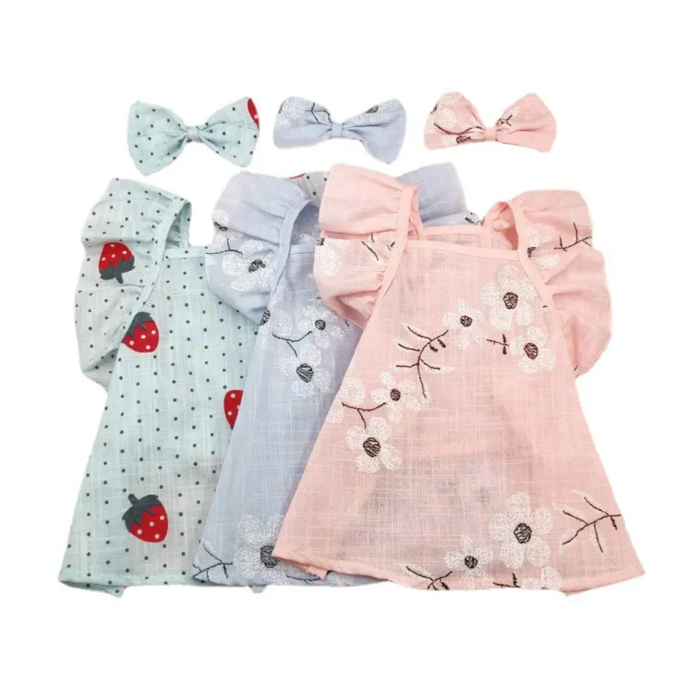 dog clothes dresses (3) "Floral pet outfit and clip duo designed for comfort and effortless style."