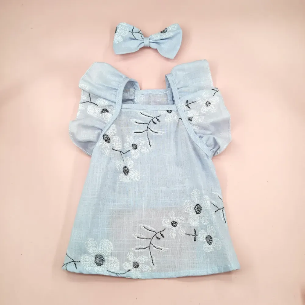 dog clothes dresses (5) "Matching pet clothing set for small dogs and cats with soft fabric and cute details."