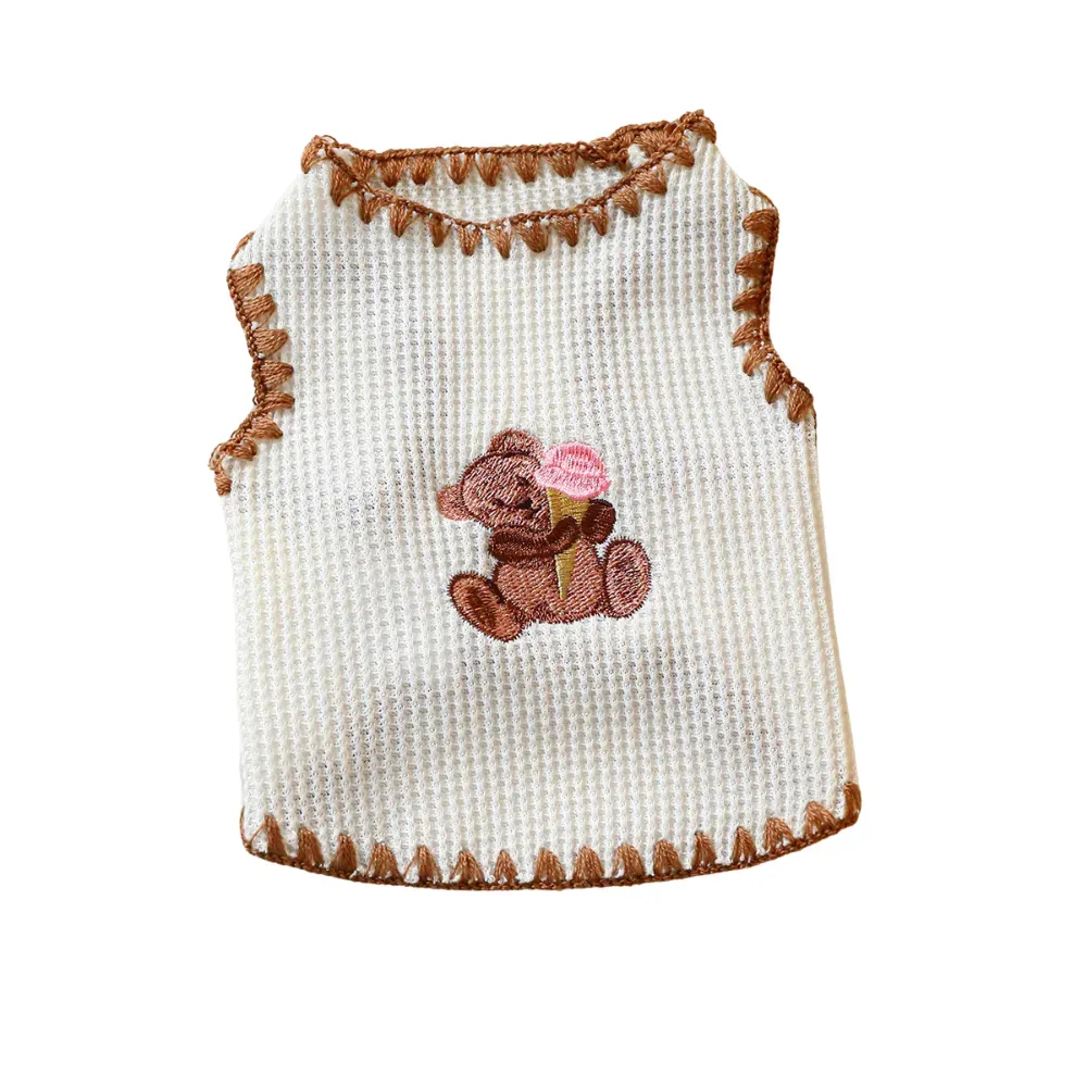 dog vest (1) "Cute ice cream bear pet vest for small and medium dogs and cats."