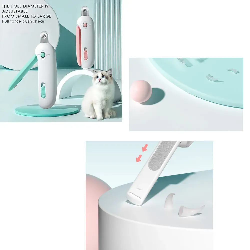 "Wholesale cat and dog nail clippers – adjustable blade design for multi-breed use."