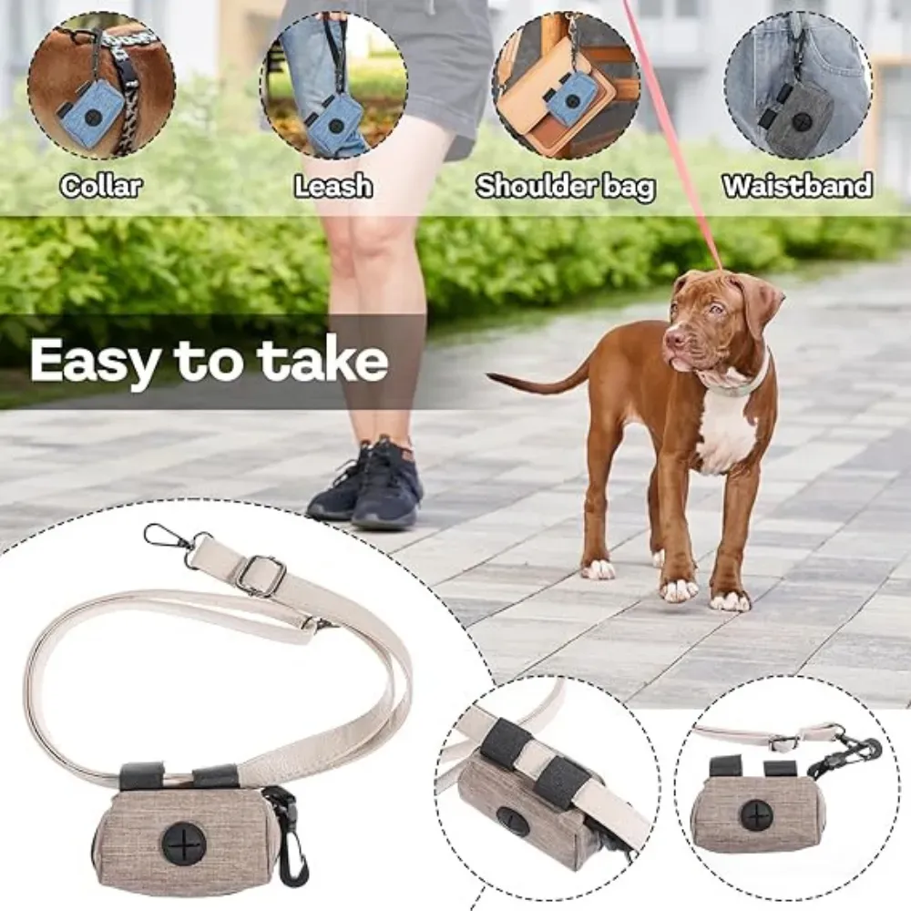 "Secure zipper pouch keeps dog waste bags clean, organized, and ready for use."
