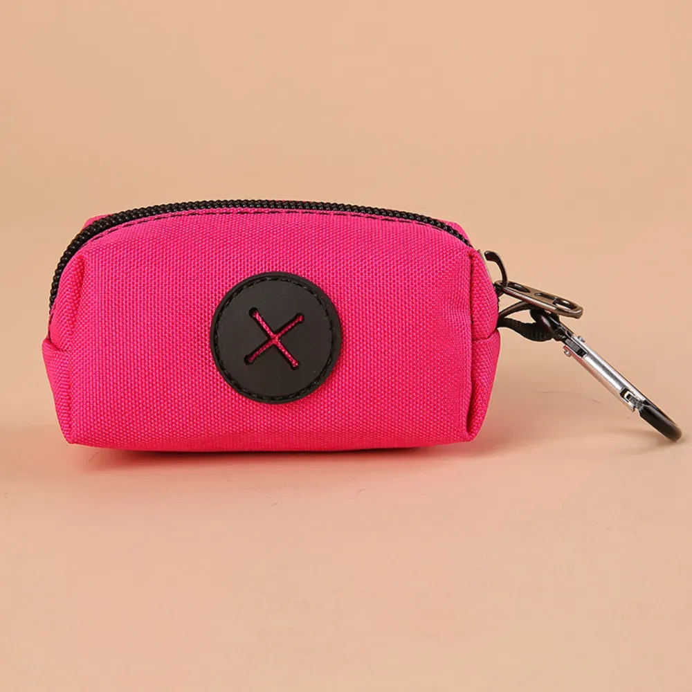 "Weather-resistant dog waste bag carrier ideal for hiking, walking, or on-the-go cleanup."