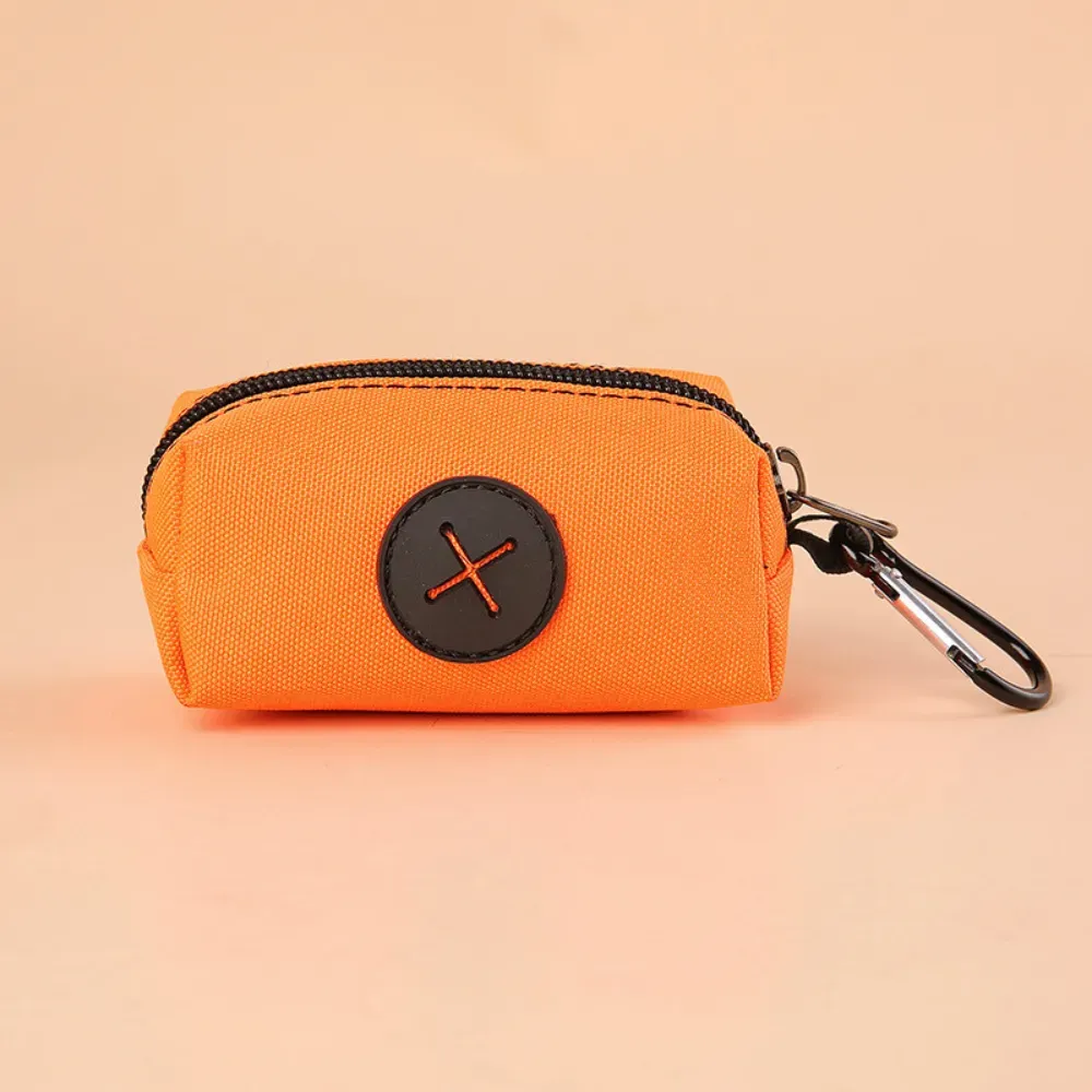 "Weather-resistant dog waste bag carrier ideal for hiking, walking, or on-the-go cleanup."