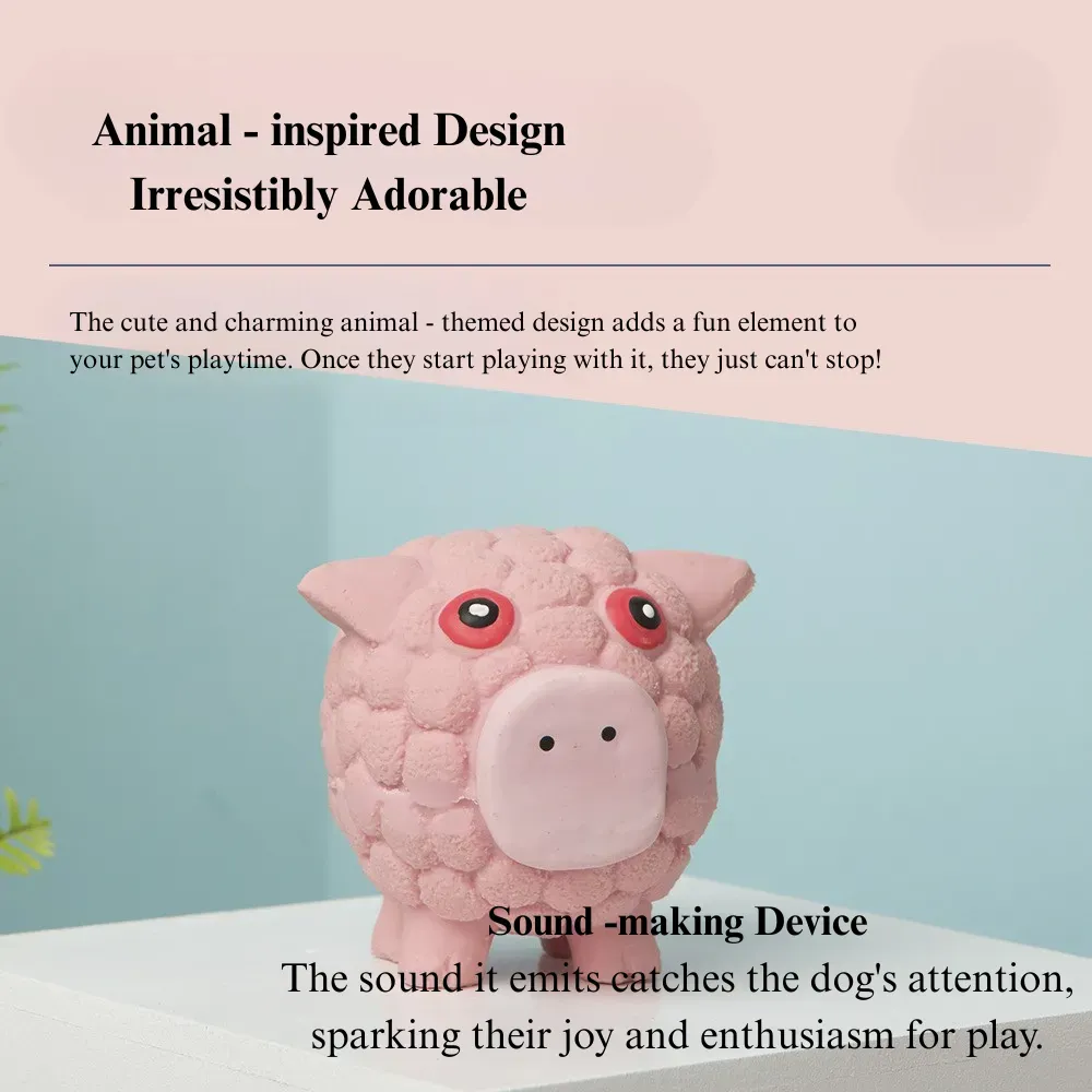Interactive Animals Shape Chew Toys with Squeaky for Dog