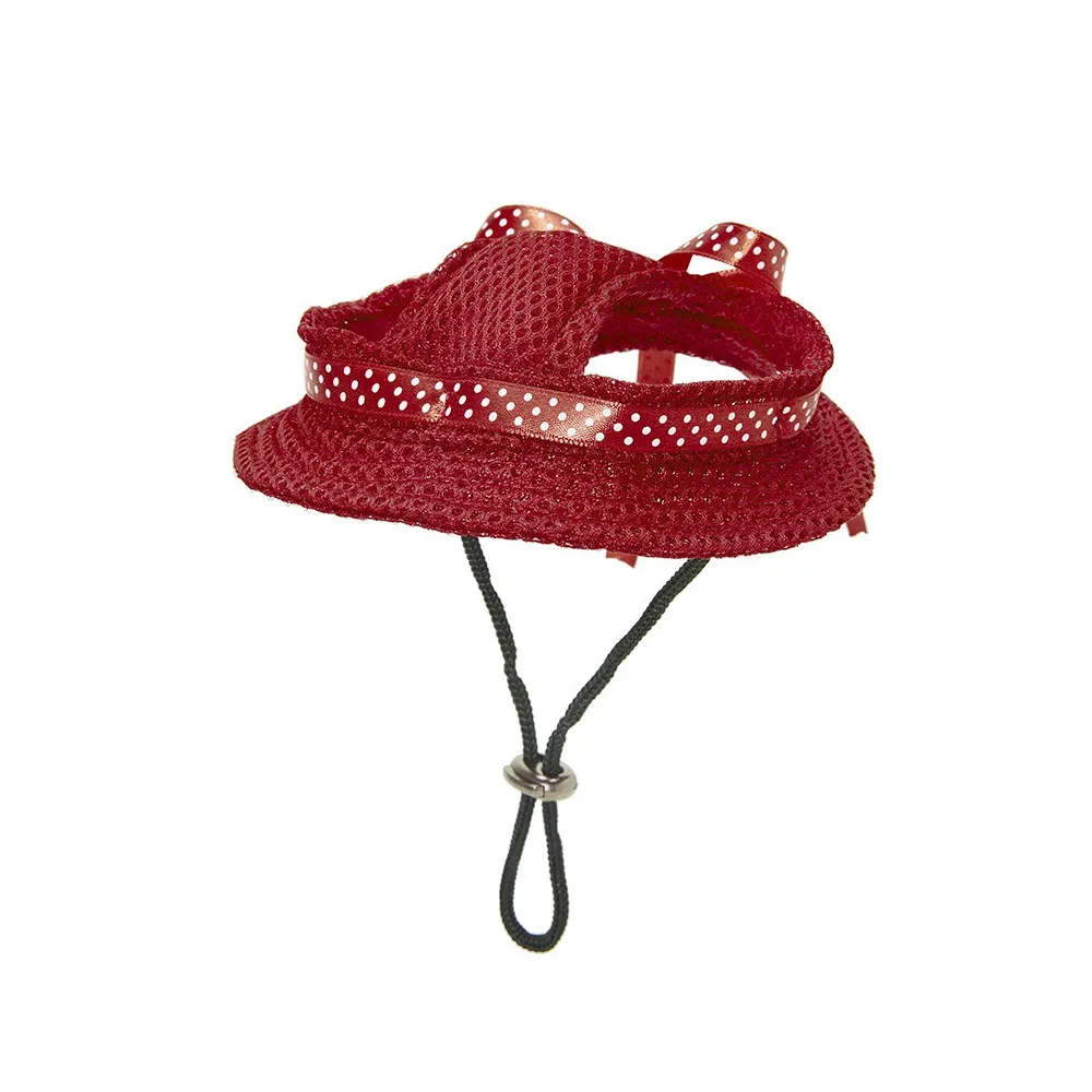 Breathable Mesh Dog Summer Hat with Leak Ear Design