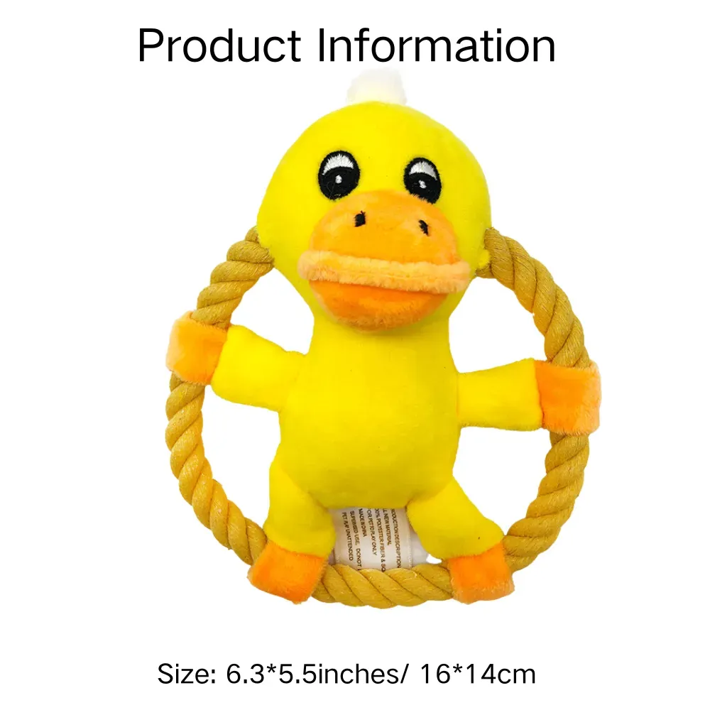 Duck Shape Dog Toy size