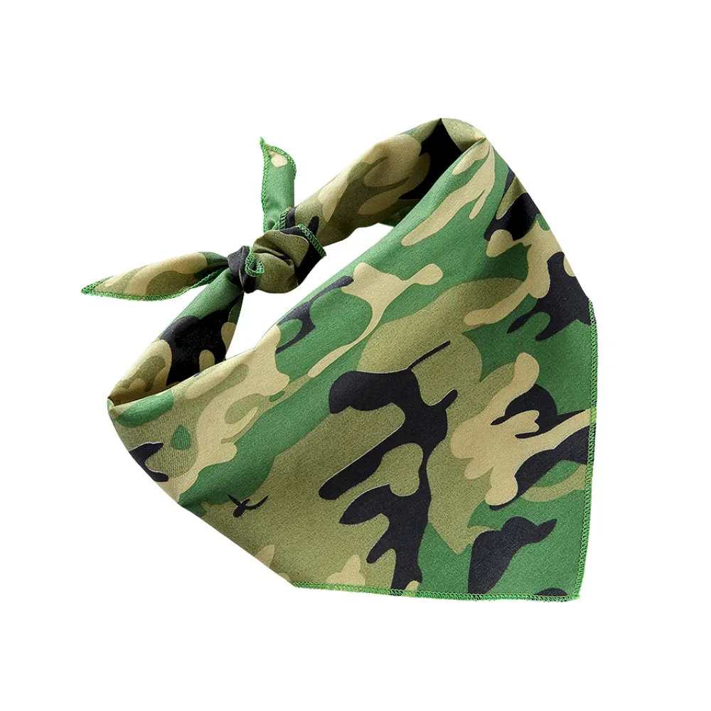 Polyester Triangle Camouflage Bandanas for Dogs