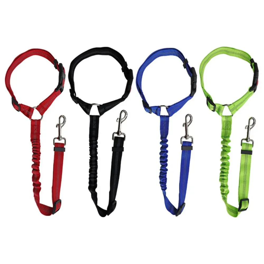 Car Safety Leash for Dogs with Elastic and Adjustable Strap