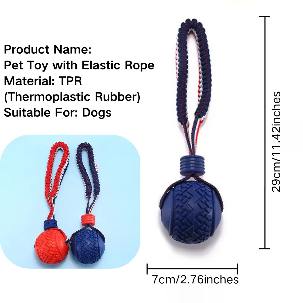 bungee rope dog toy size