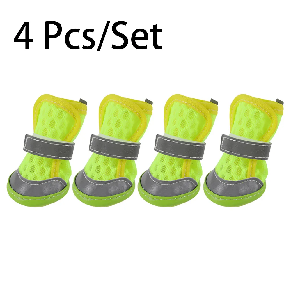 green dog shoes
