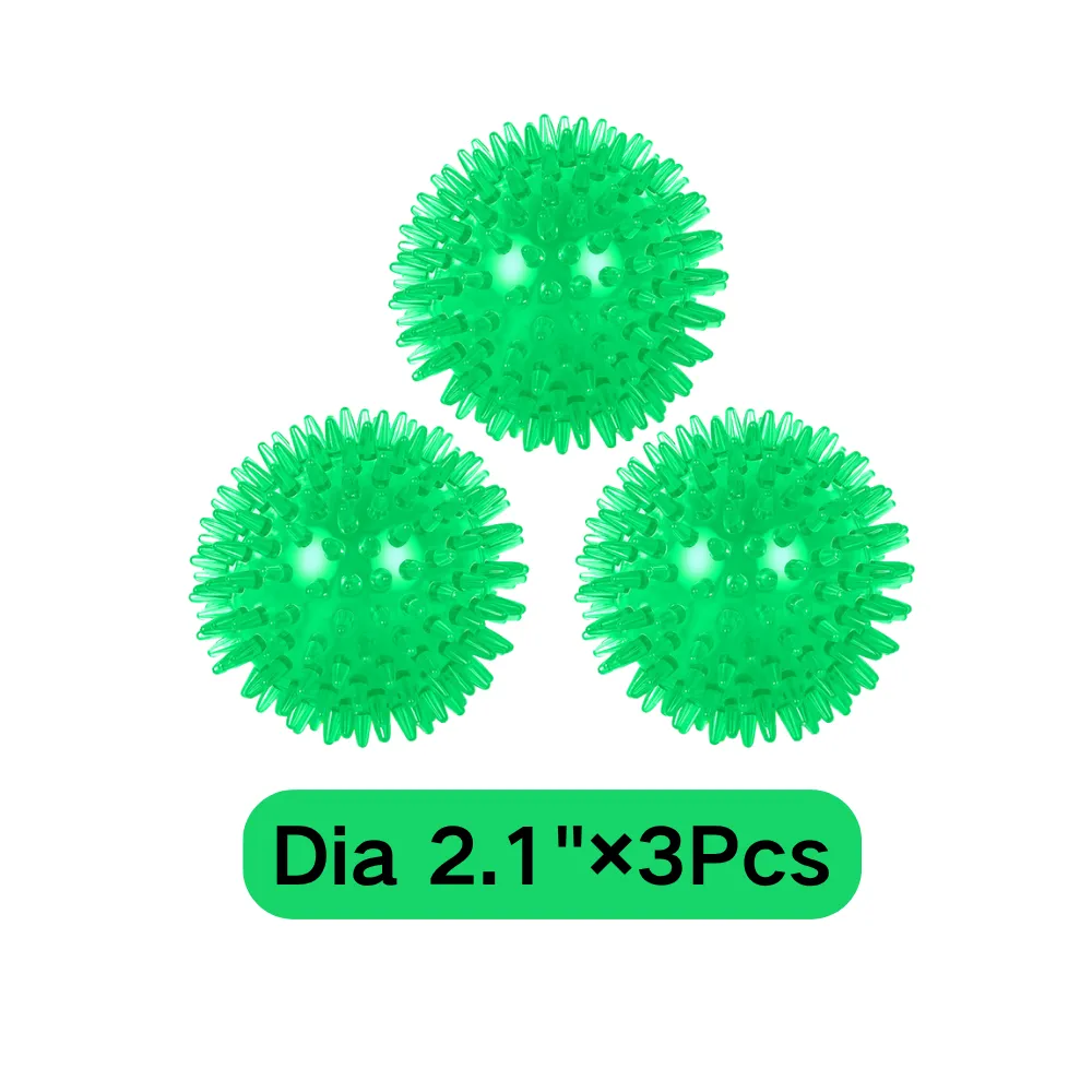 Green Dog Squeaky Ball 3pcs