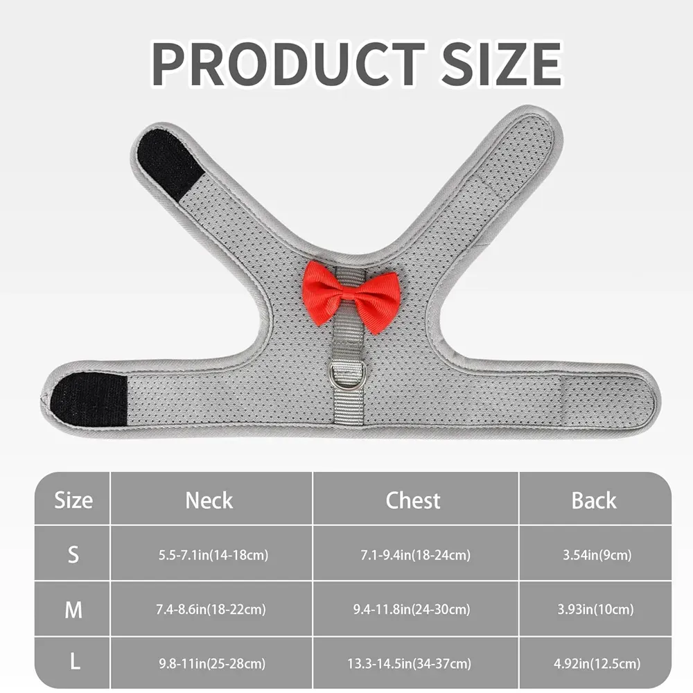Grey Harness Leash