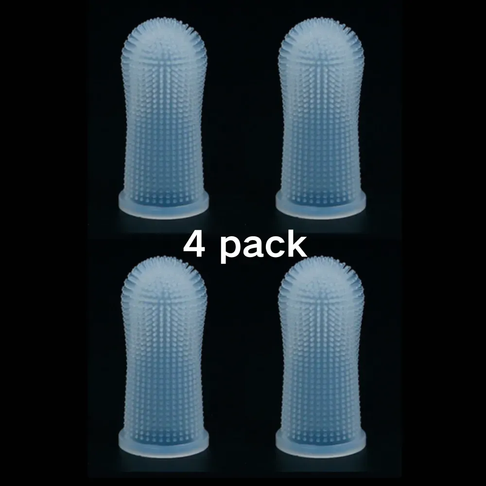 pet toothbrush 4 pack white