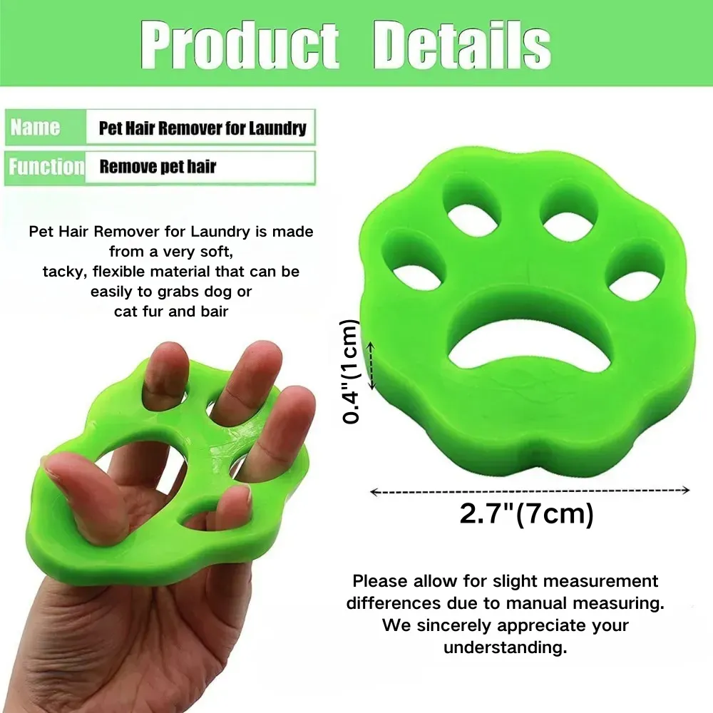 Washable TPE Cat Paw Shape Cat Hair Remover Washable TPE Cat Paw Shape Cat Hair Remover
