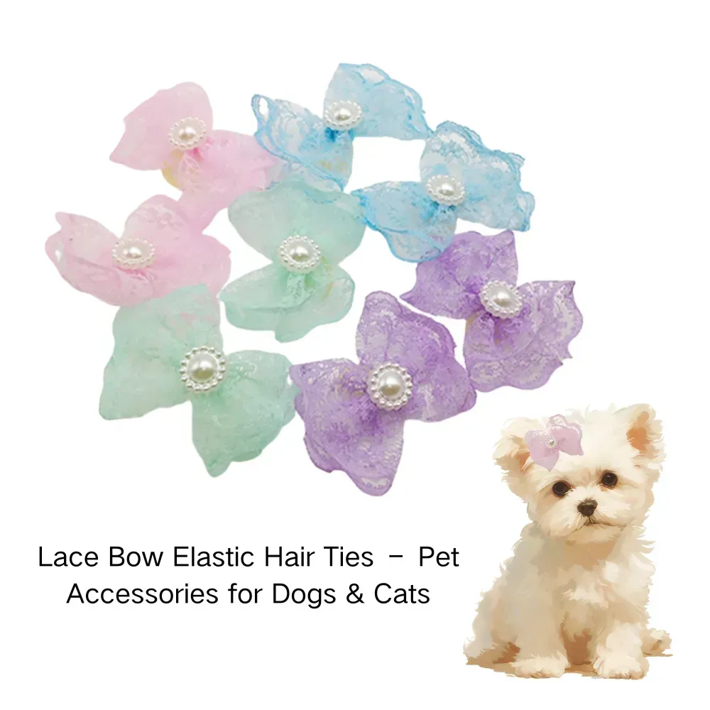Lightweight Lace Bow Elastic Hair Ties